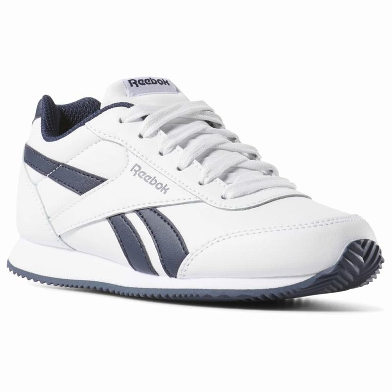 Tenisi Reebok Royal Classic Jogger 2.0 Fete Albi/Bleumarin Romania VL7462LN